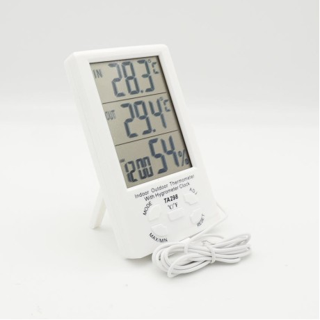 LCD Dijital Termometre Sıcaklık Ve Nem Ölçer Masa Saati Alarm