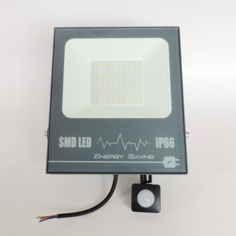 Sensörlü SMD Led Işık Projektör Lamba Aydınlatma Dış Mekan 50 W