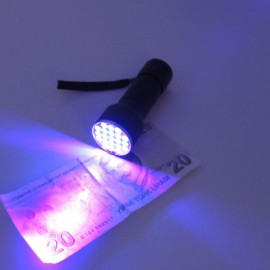 Mavi Led Işıklı Sahte Gerçek Para Kontrol Tespit Kalemi Detektör