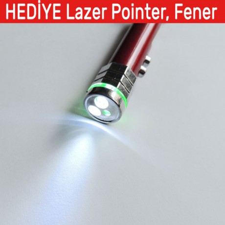 Kırmızı Lazer Pointer Kedi Oyuncağı Anahtarlık İkazlı Led Fener